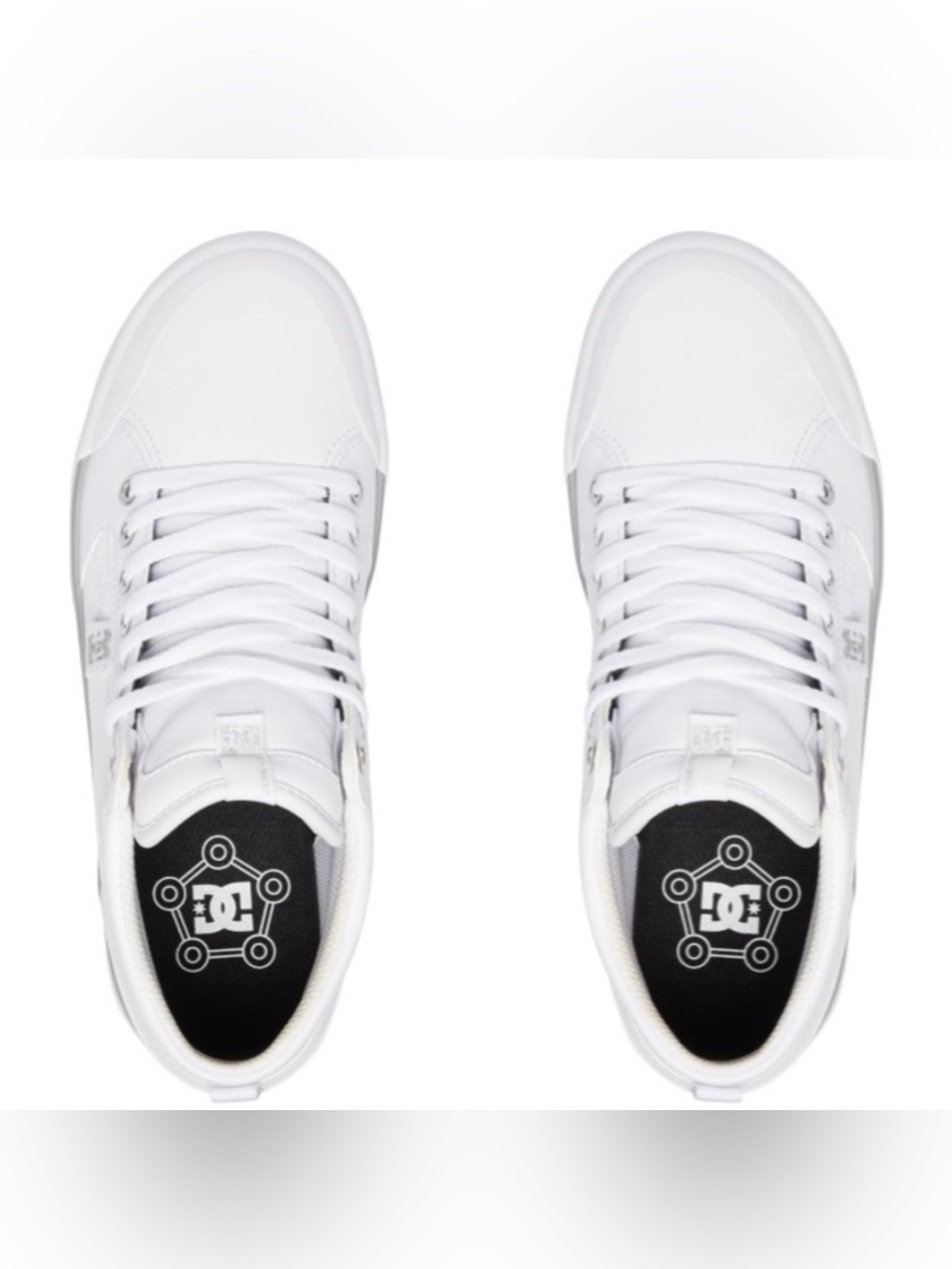 NEW DC Shoes Evan High-Top Leather Skater Shoes for Women’s SZ 8 (4 narrow feet)